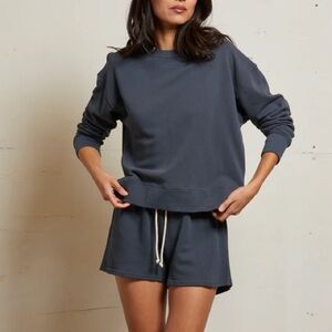 NWT perfectwhitetee Tyler Sweatshirt- Color Night- Size Large